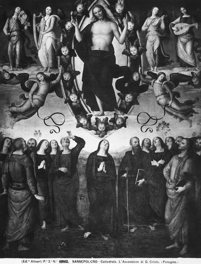 La Ascensión de Cristo de Pietro Perugino